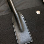 Saint Laurent Rive Gauche Tote Bag In Linen And Leather 499290 Black
